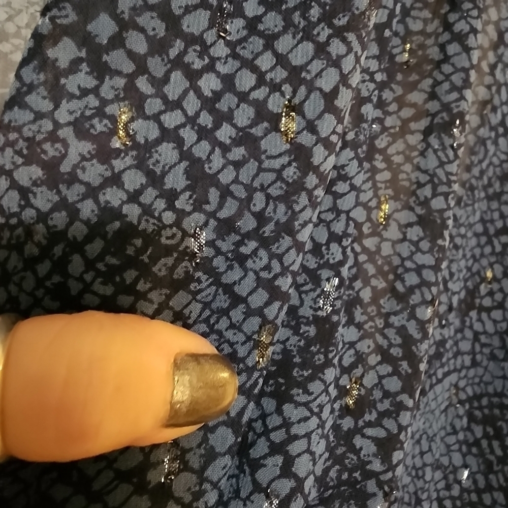 NWT Lovestitch L blue sparkle dress - Picture 5 of 8